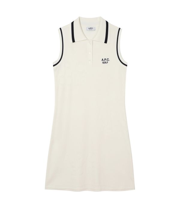 【 A.P.C golf 】針織無袖連衣裙 白 