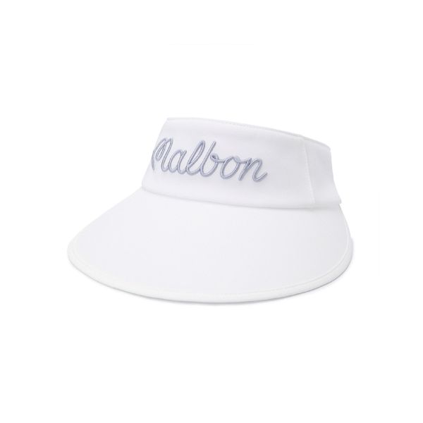 【 Malbon 】寬帽簷遮陽帽 白 