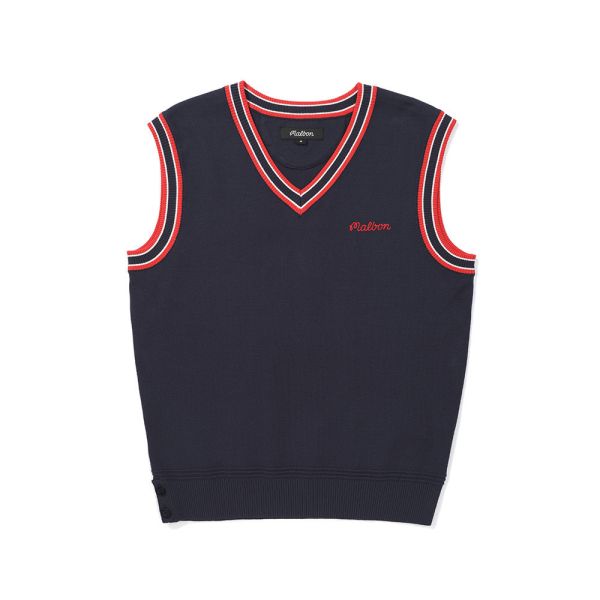 【 MALBON S現貨 】女款針織背心 藍 