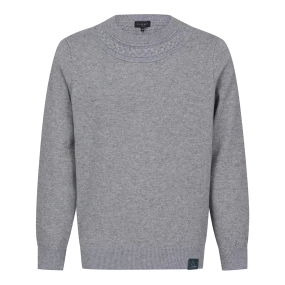 【 St ANDREWS 】男款羊毛針織上衣 灰色 