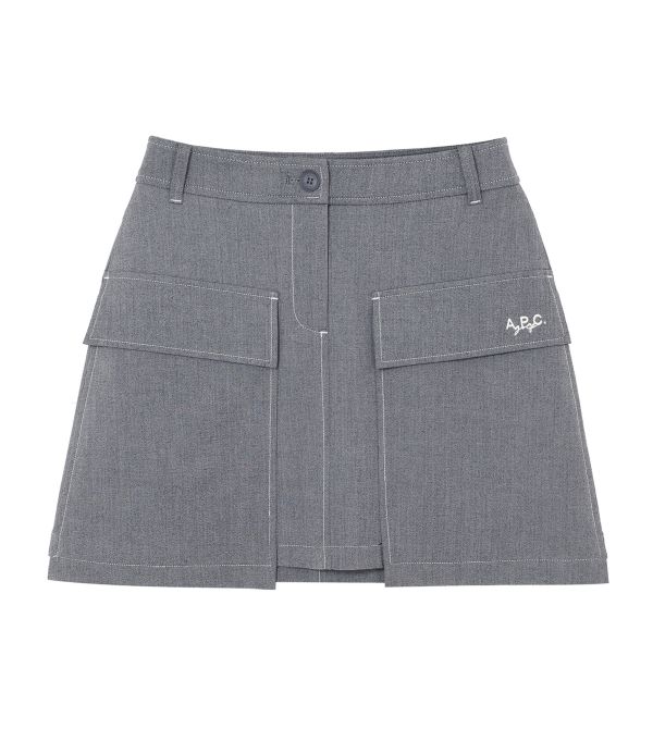 【 A.P.C golf 61現貨 】牛仔風短裙 藍 