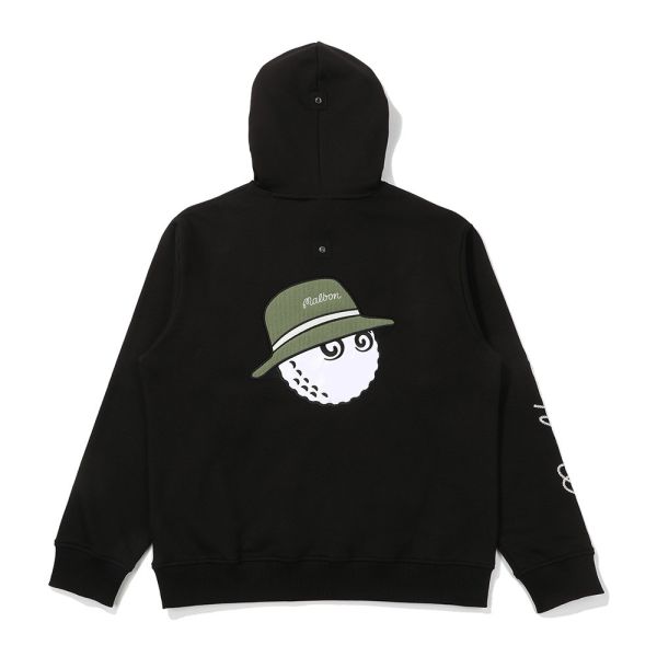 【 MALBON 】男款刷毛帽T 米白 