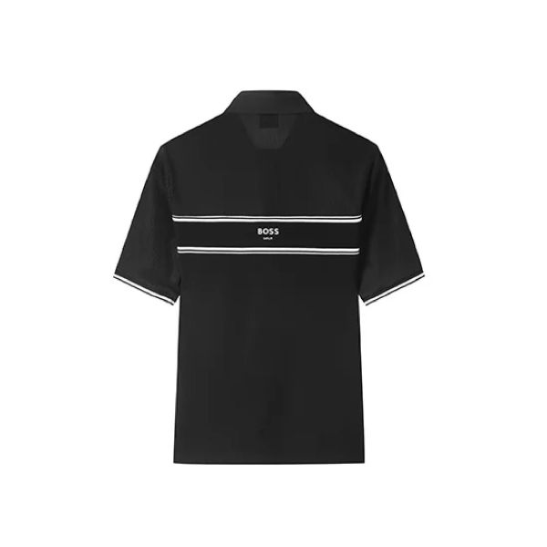 【 BOSS GOLF 】女款透氣polo衫 黑 