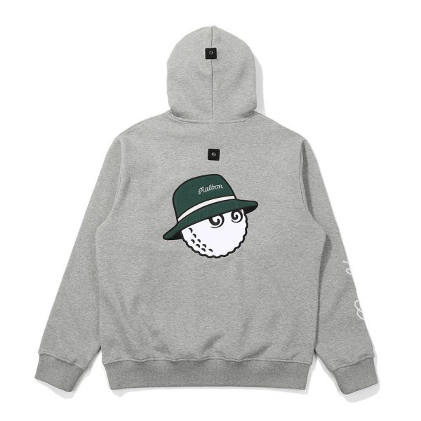 【 MALBON 】男款刷毛帽T 米白 