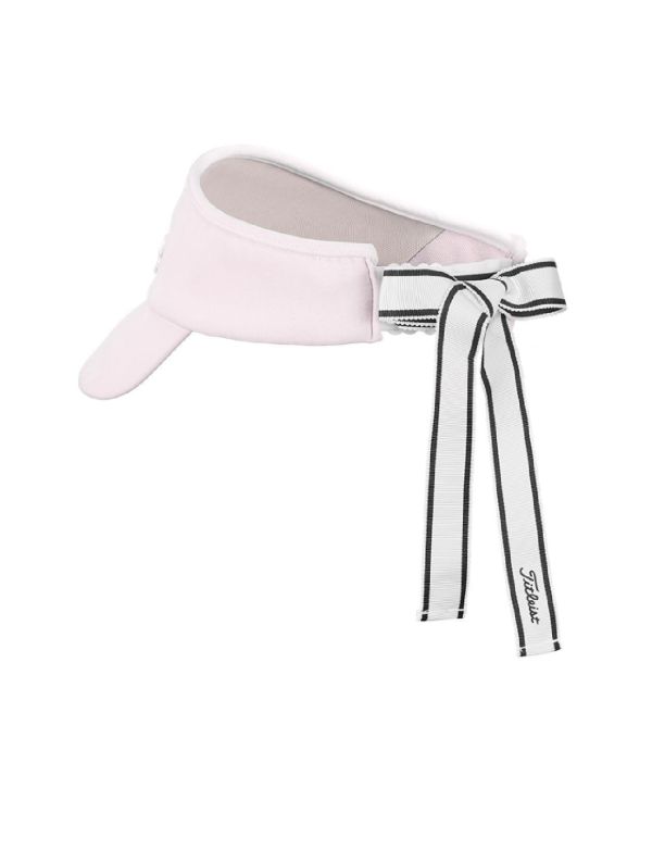 【 Titleist 現貨 】蝴蝶結綁繩空頂帽 粉 