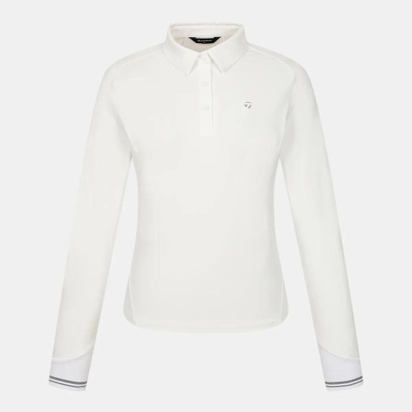 【 TaylorMade 】女款修身POLO衫 白 