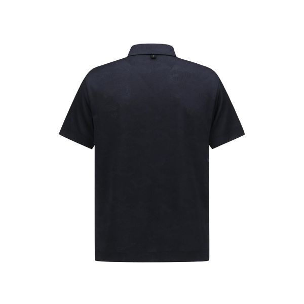 【 ANEW L現貨 】男士提花領短 POLO衫 深藍色 