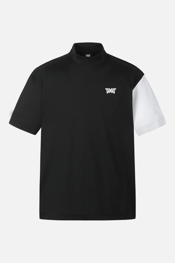 【 PXG 】男款排汗高領上衣 黑 