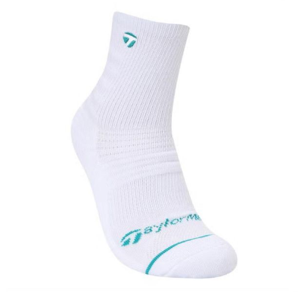 【 TaylorMade 現貨 】男款中筒襪 白 