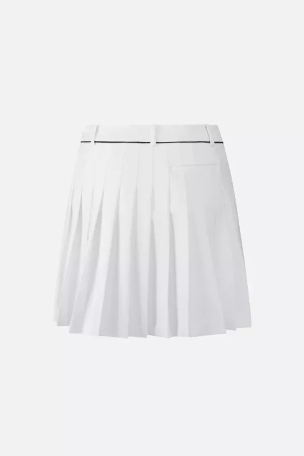 【 PXG 】不對稱百褶裙 白 