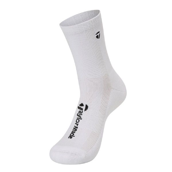 【 TaylorMade 現貨 】男款中筒襪 白 