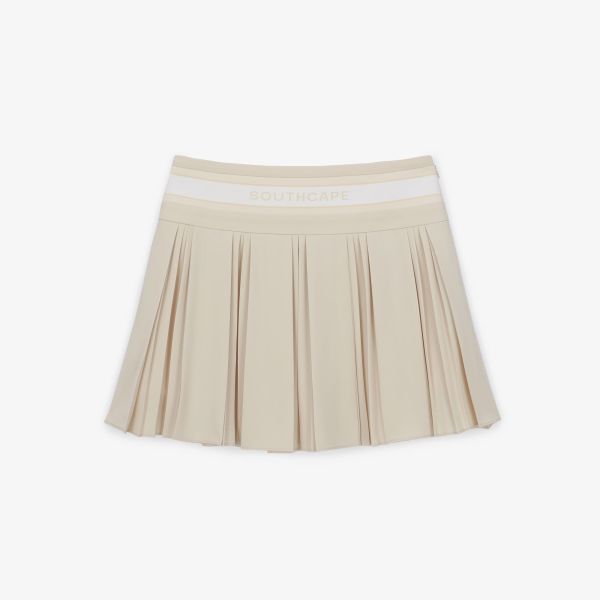 【 SOUTHCAPE 零碼出清】高爾夫百褶裙 黃 