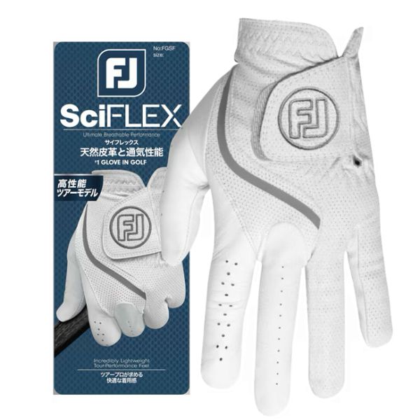 【 FootJoy 23現貨 】現貨 SciFlex 男款高爾夫手套 藍白 