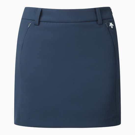 【 DESCENTE 61.64.67現貨 】現貨 高爾夫H型百褶裙 深藍 