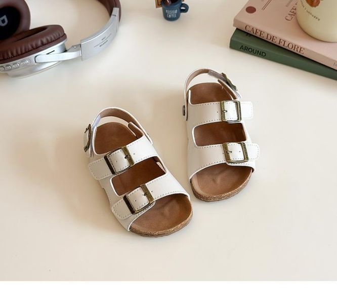 【預購】LIN006韓版男/女童兒童涼鞋/三色選/軟底小中大童鞋(13.5~18)【一雙就免運】 韓版男童寶寶鞋小白鞋學步鞋