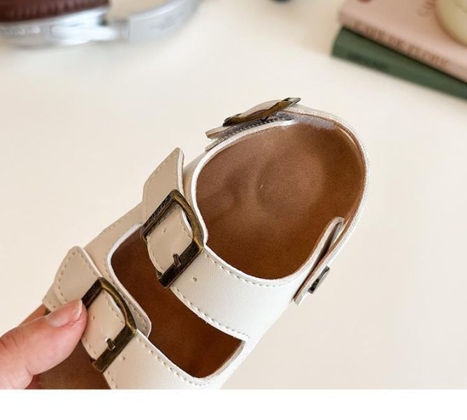 【預購】LIN006韓版男/女童兒童涼鞋/三色選/軟底小中大童鞋(13.5~18)【一雙就免運】 韓版男童寶寶鞋小白鞋學步鞋