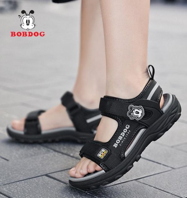 【預購】LIN007韓版男/女童兒童/巴布豆品牌大童涼鞋/三色選/軟底小中大童鞋(17~21.5)【一雙就免運】 韓版男童寶寶鞋小白鞋學步鞋