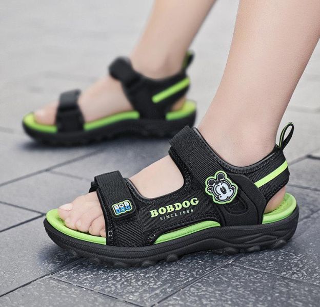 【預購】LIN007韓版男/女童兒童/巴布豆品牌大童涼鞋/三色選/軟底小中大童鞋(17~21.5)【一雙就免運】 韓版男童寶寶鞋小白鞋學步鞋