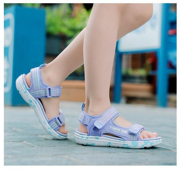 【預購】LIN009女童涼鞋沙灘鞋/三色選/軟底小中大童鞋(17.5~20)【一雙就免運】 韓版男童寶寶鞋小白鞋學步鞋