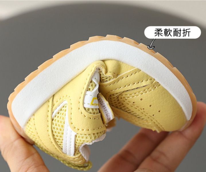 【預購】LIN005韓版男/女童網布透氣軟底小中大童鞋(14.5~18)【一雙就免運】 韓版男童寶寶鞋小白鞋學步鞋