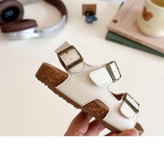 【預購】LIN006韓版男/女童兒童涼鞋/三色選/軟底小中大童鞋(13.5~18)【一雙就免運】 韓版男童寶寶鞋小白鞋學步鞋