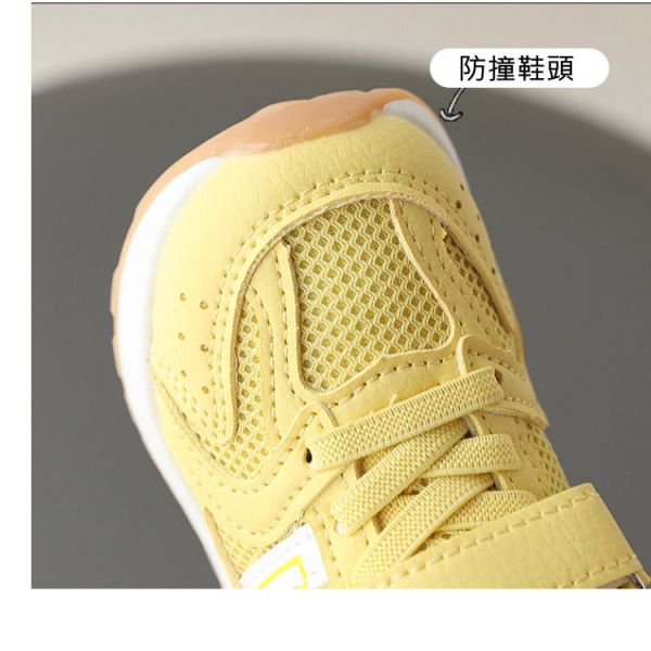 【預購】LIN005韓版男/女童網布透氣軟底小中大童鞋(14.5~18)【一雙就免運】 韓版男童寶寶鞋小白鞋學步鞋