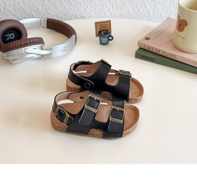 【預購】LIN006韓版男/女童兒童涼鞋/三色選/軟底小中大童鞋(13.5~18)【一雙就免運】 韓版男童寶寶鞋小白鞋學步鞋