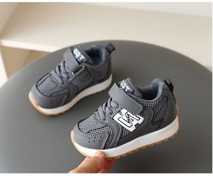 【預購】LIN005韓版男/女童網布透氣軟底小中大童鞋(14.5~18)【一雙就免運】 韓版男童寶寶鞋小白鞋學步鞋