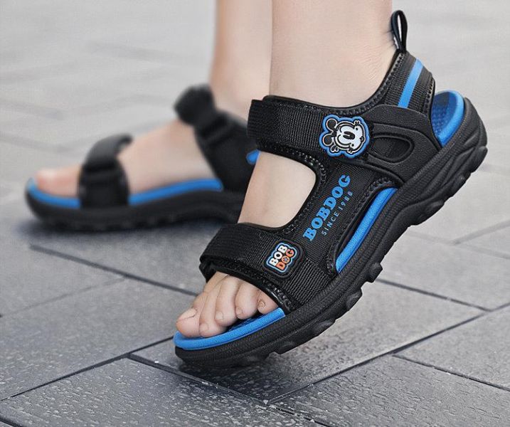 【預購】LIN007韓版男/女童兒童/巴布豆品牌大童涼鞋/三色選/軟底小中大童鞋(17~21.5)【一雙就免運】 韓版男童寶寶鞋小白鞋學步鞋