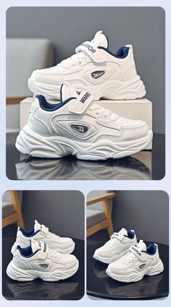 【預購】LIN013大童鞋/運動鞋/小白鞋/二色選(17.5~24)【一雙就免運】 韓版男童寶寶鞋小白鞋學步鞋