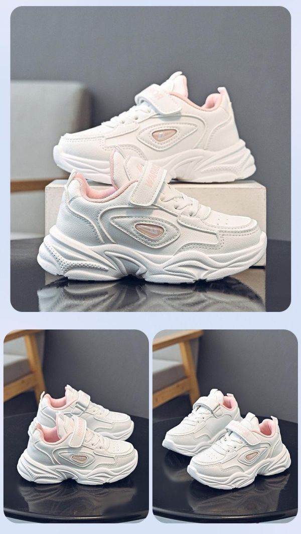 【預購】LIN013大童鞋/運動鞋/小白鞋/二色選(17.5~24)【一雙就免運】 韓版男童寶寶鞋小白鞋學步鞋