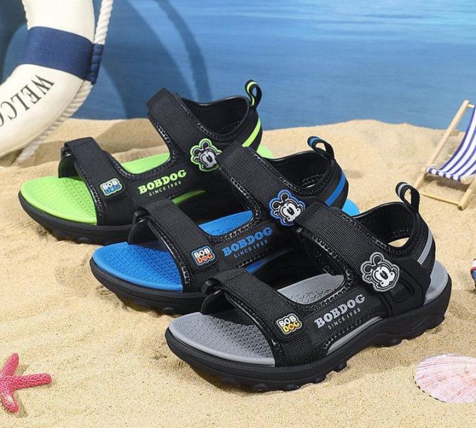 【預購】LIN007韓版男/女童兒童/巴布豆品牌大童涼鞋/三色選/軟底小中大童鞋(17~21.5)【一雙就免運】 韓版男童寶寶鞋小白鞋學步鞋