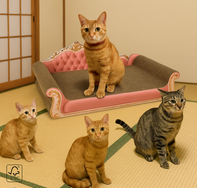 貓主子貴妃椅 貓抓椅主子｜躺著貴妃椅