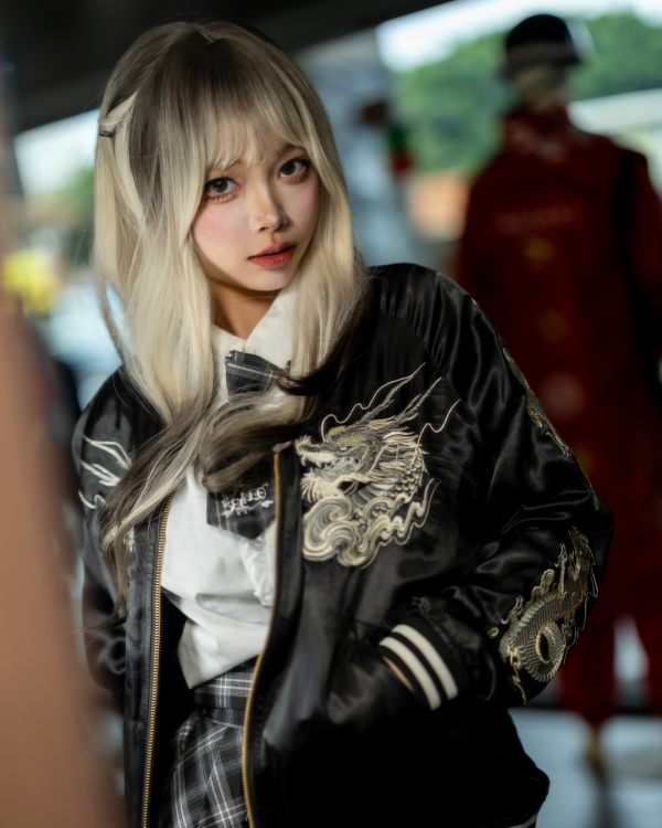 龍爭虎鬥(黑) 雙面穿橫須賀外套 