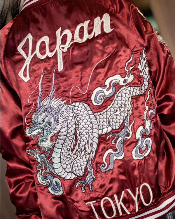 龍爭虎鬥(紅) 雙面穿橫須賀外套 