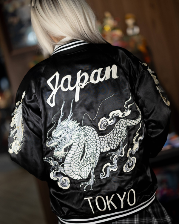 龍爭虎鬥(黑) 雙面穿橫須賀外套 