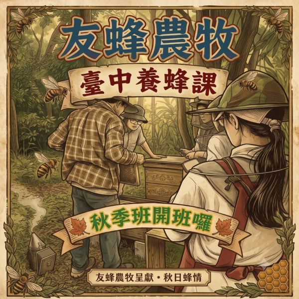 友蜂農牧養蜂課/臺中秋季養蜂班2026 養蜂課