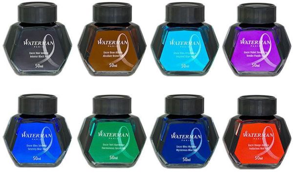 法國 WATERMAN 威迪文 50ml 原廠瓶裝鋼筆墨水 