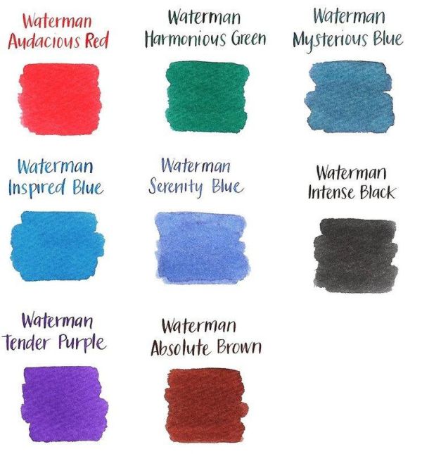 法國 WATERMAN 威迪文 50ml 原廠瓶裝鋼筆墨水 