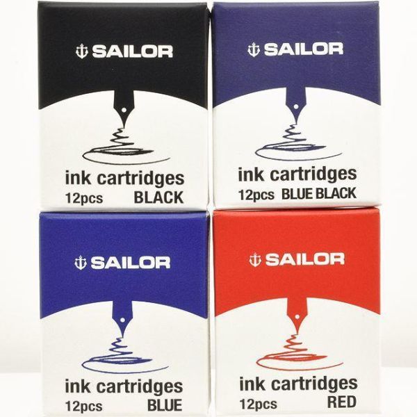 日本 SAILOR 寫樂 Jentle ink鋼筆用卡式墨水管/卡水 12支入 舊款賣完即改為新包裝13-0404 