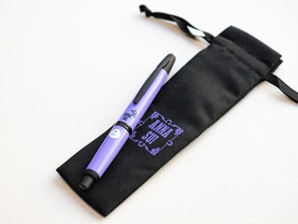 日本 PILOT百樂 Capless X Anna Sui 系列 限量 紫黑色 紫羅蘭 18K按壓式鋼筆 