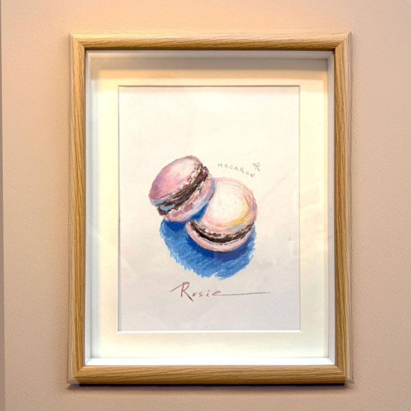 【靜物系列】油性粉彩課-法式甜點《馬卡龍》 Oil Pastel – French pastry“Macaron” 
