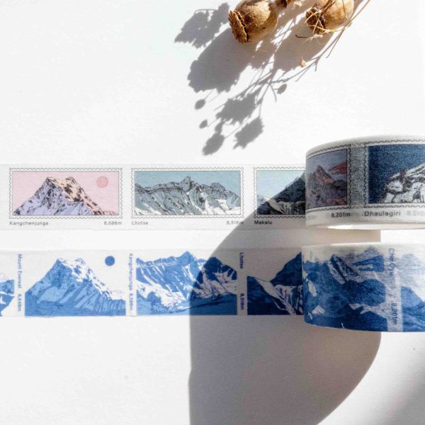 尼泊爾山脈特色紙膠帶 