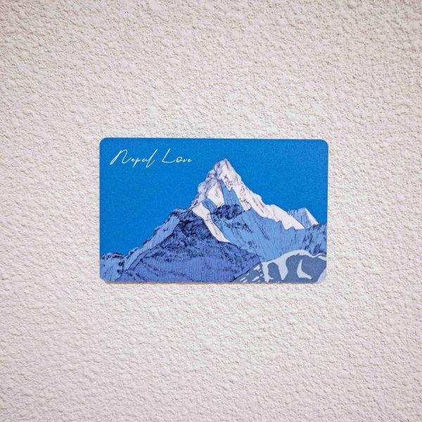 尼泊爾山脈浮雕悠遊卡-藍色款 