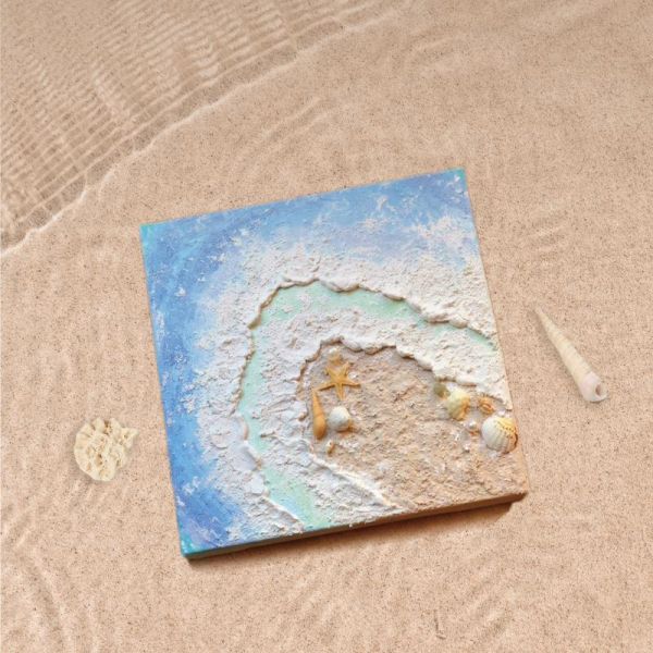 【夏季限定】奶油抹畫-夏天的海 Creamy texture- Summer ocean 