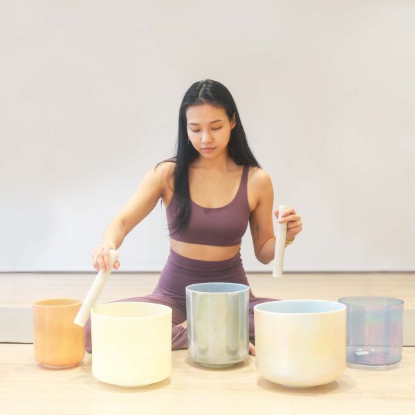 水晶缽療癒瑜伽 週四常態課 Crystl singing bowl Healing Yoga 