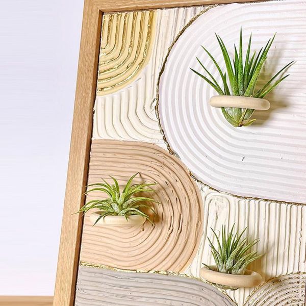 森林療癒時光–空氣鳳梨裝飾畫 Forest healing -Air plant art 