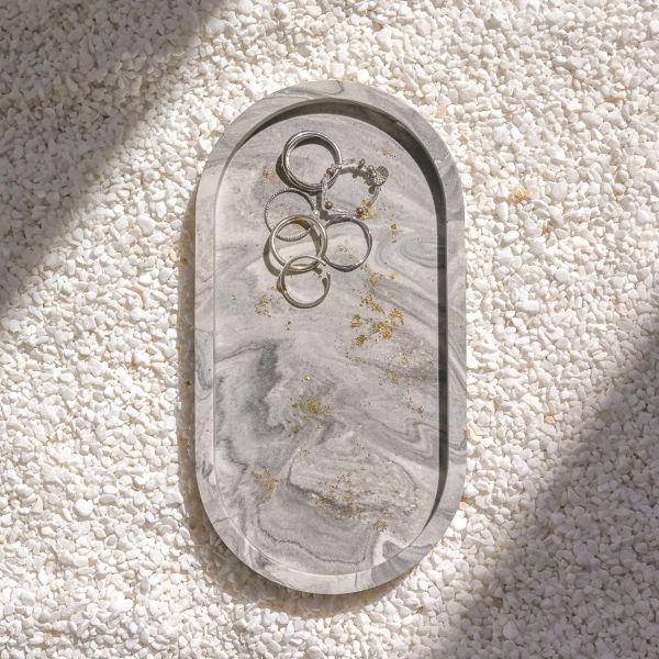 【永續手作工作坊】金箔大理石質感置物盤 Eco-Craft Workshop｜Gold-Leaf Stone Texture Tray 