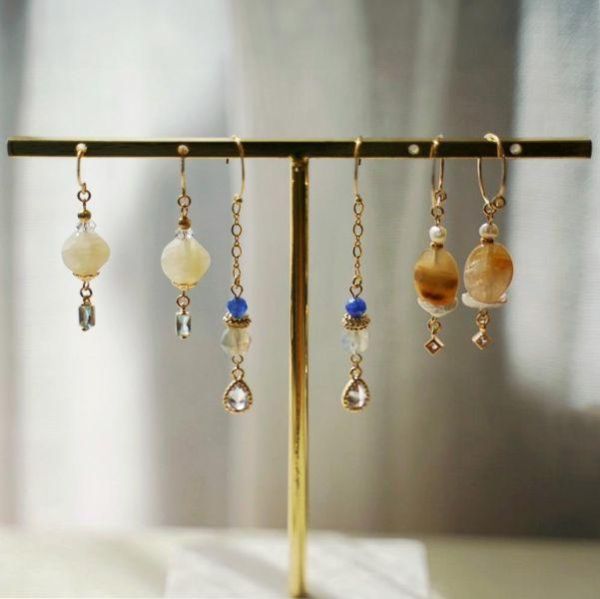 巴洛克珍藏-珍珠及天然石輕珠寶手作耳環 Pearl and Natural Stone Jewelry Earrings 