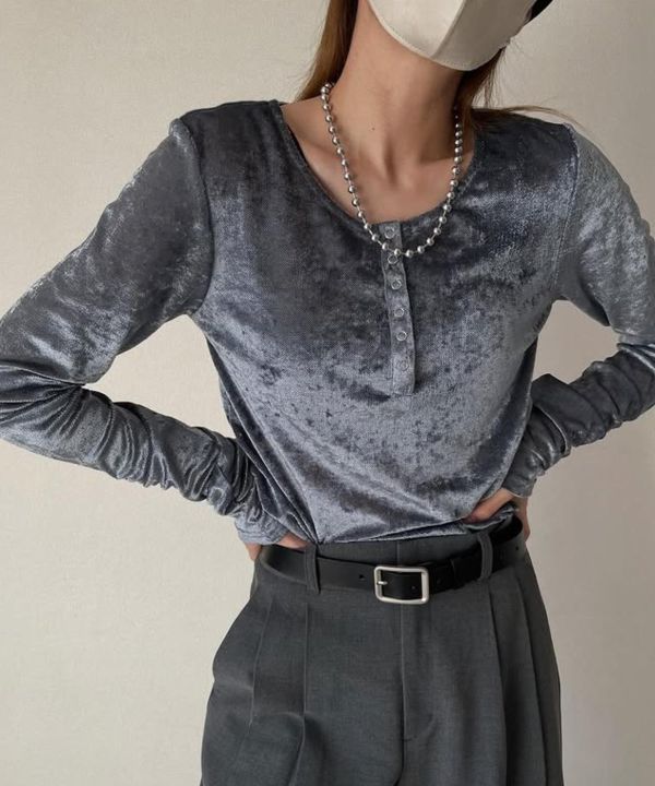 絲絨亨利領長踢 